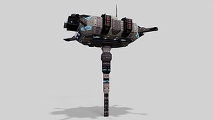 Sci-fi space dock