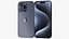 3D Apple iPhone 15 Pro Blue Titanium