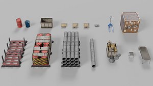 3D Environmental Prop Kit model