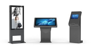 3D Kiosks Collection model