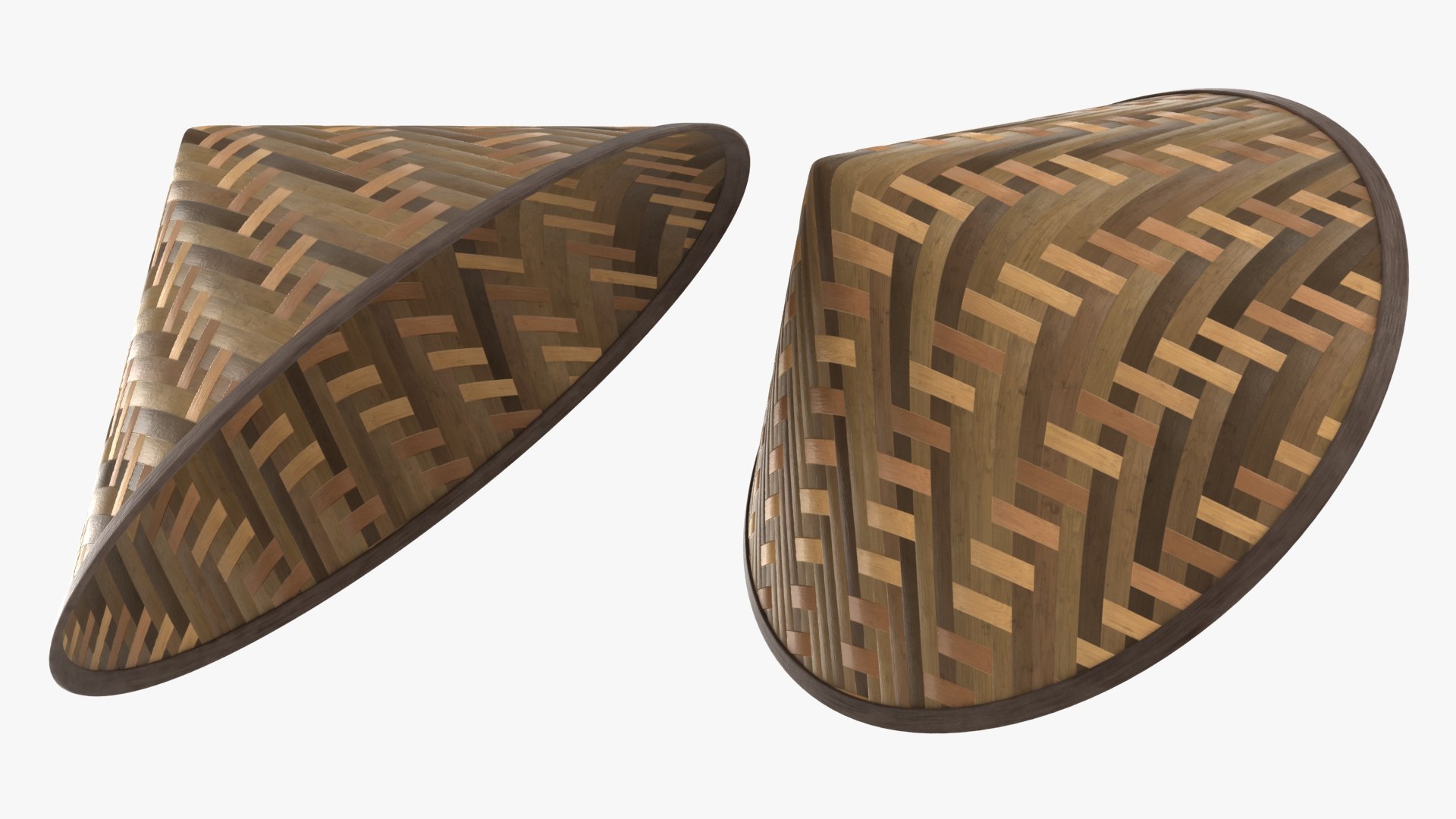 Bamboo Hat Collection Model - TurboSquid 1921370