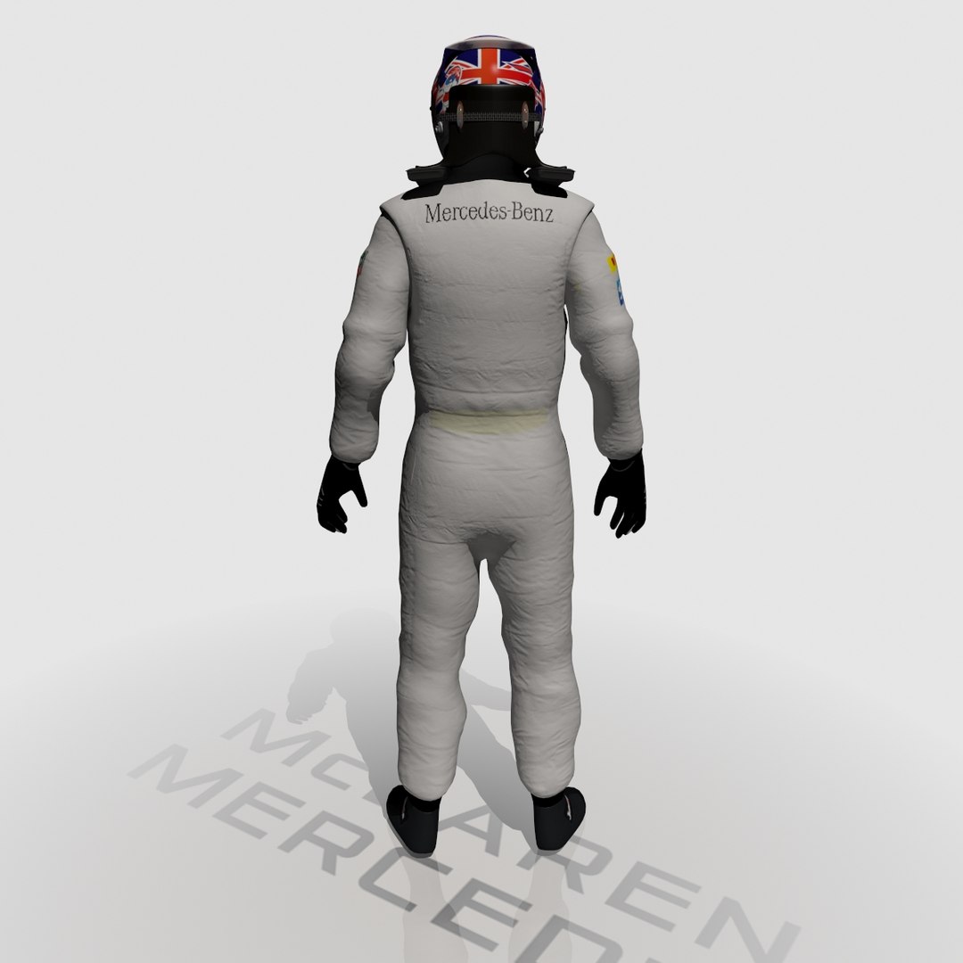 Formula Jenson Button 2014 3d Obj