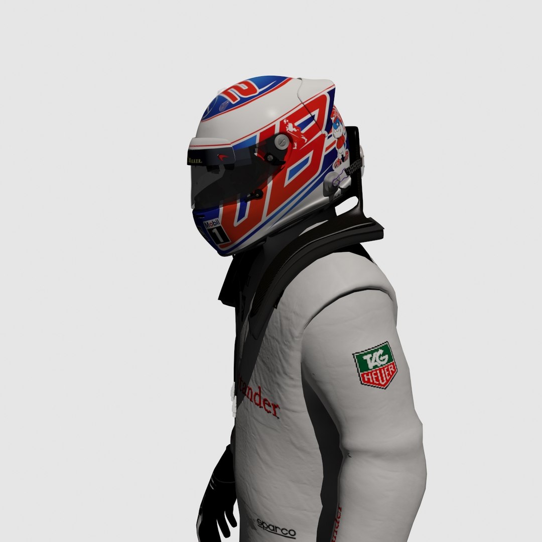 Formula Jenson Button 2014 3d Obj
