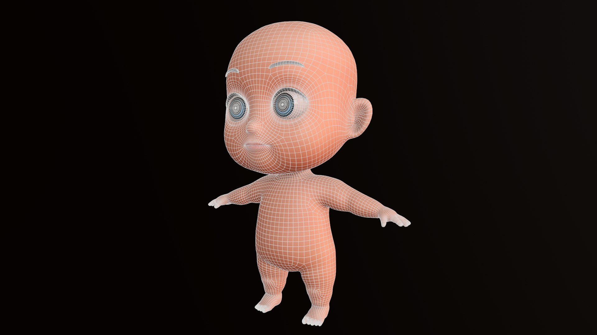 3D Model Base Baby Boy Rig - TurboSquid 1386988