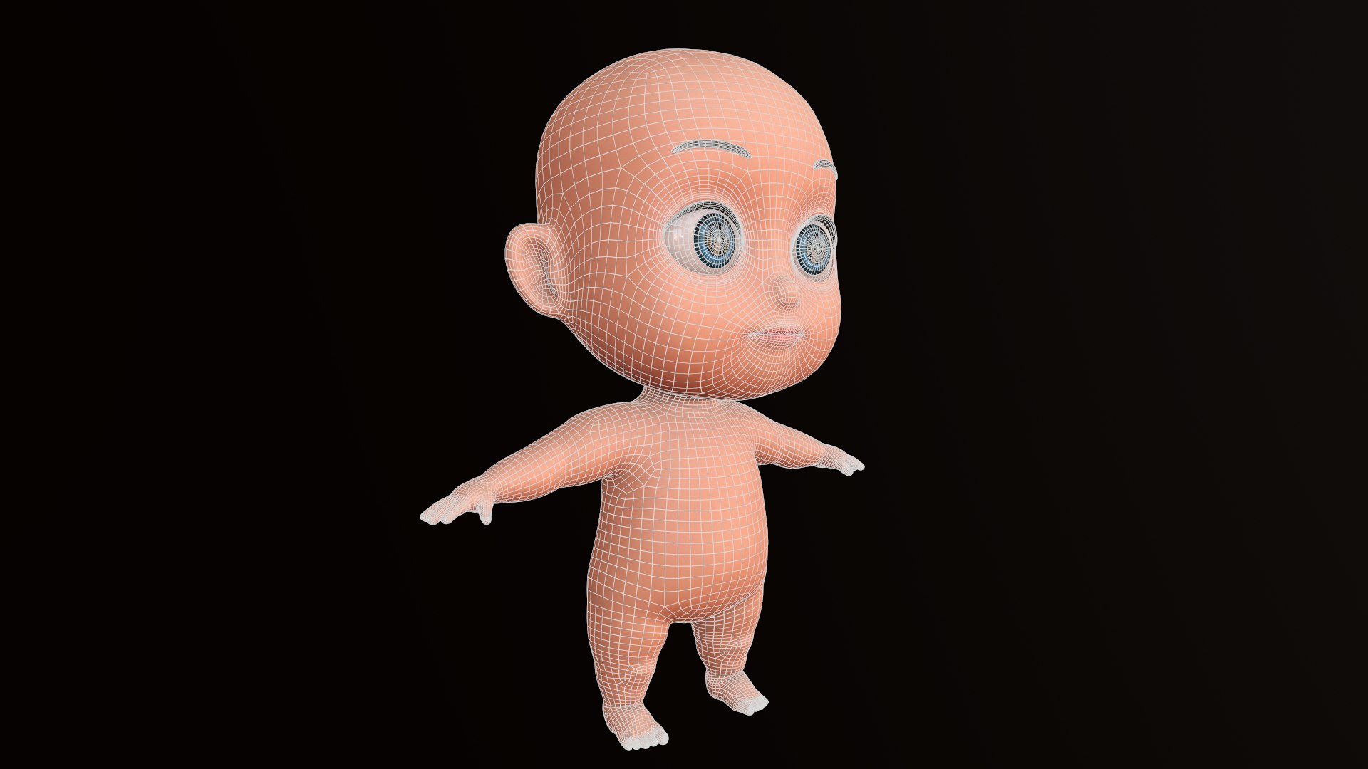 3D Model Base Baby Boy Rig - TurboSquid 1386988