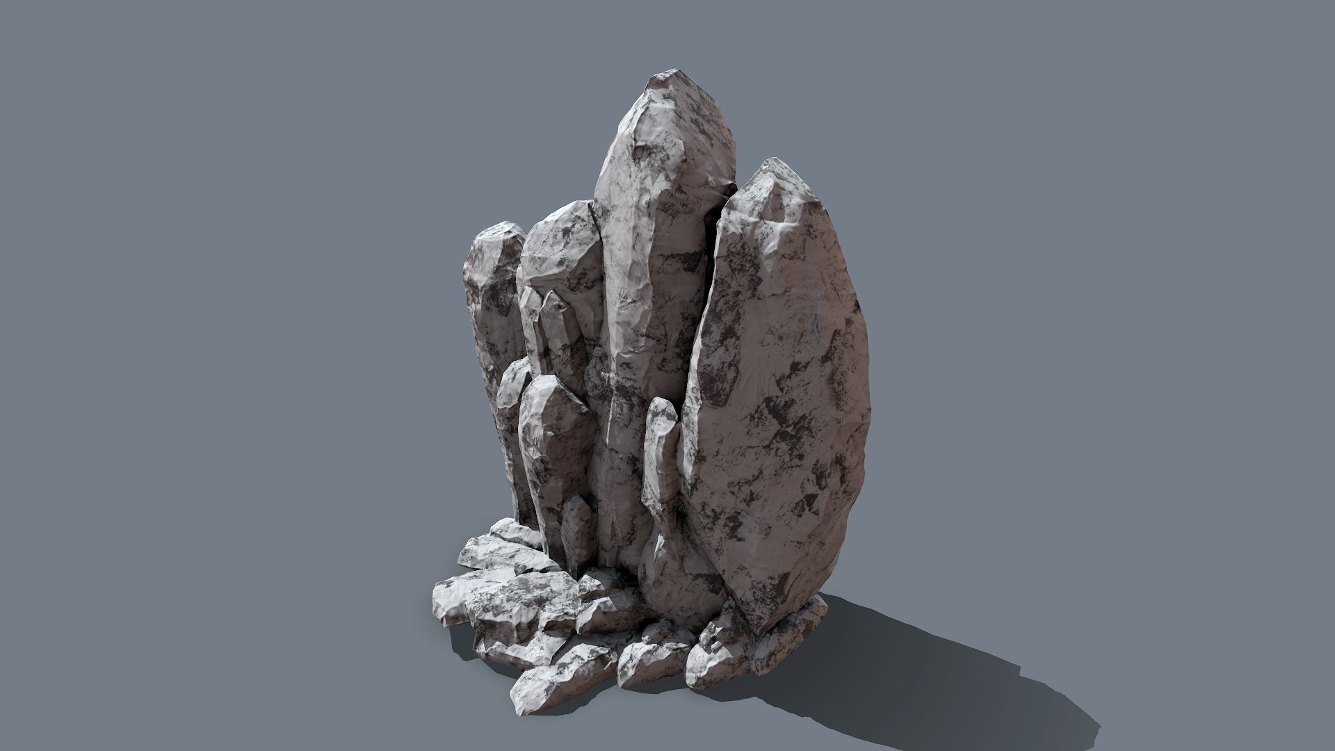 Collapsed Rocks Snow 3D Model - TurboSquid 1388119