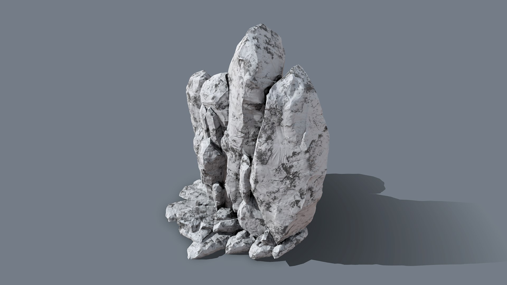 Collapsed Rocks Snow 3D Model - TurboSquid 1388119