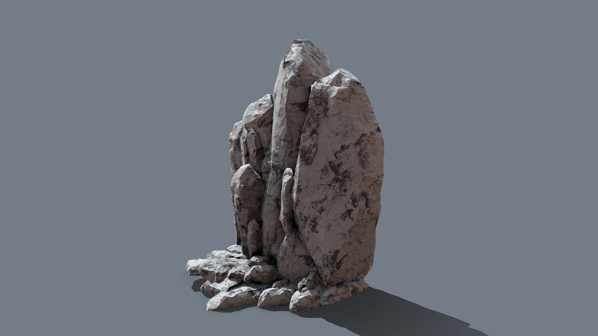 Collapsed Rocks Snow 3D Model - TurboSquid 1388119