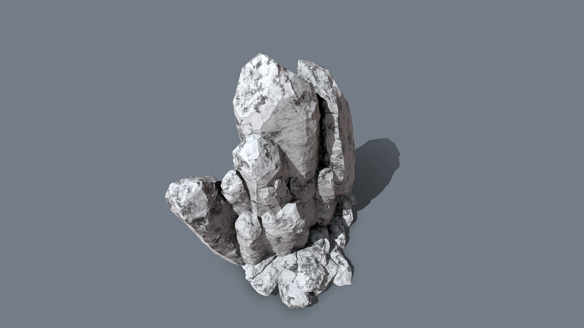 Collapsed Rocks Snow 3D Model - TurboSquid 1388119