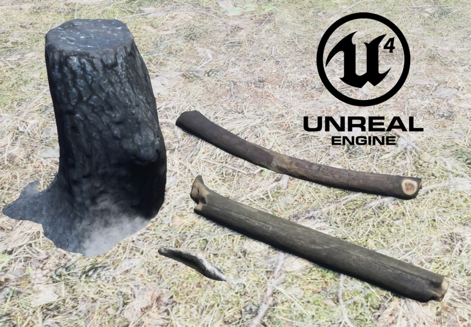 3D Root Stump - TurboSquid 1464475