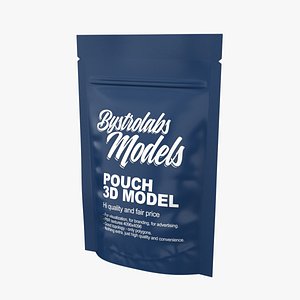 Mylar plastic pouch bag 3D model