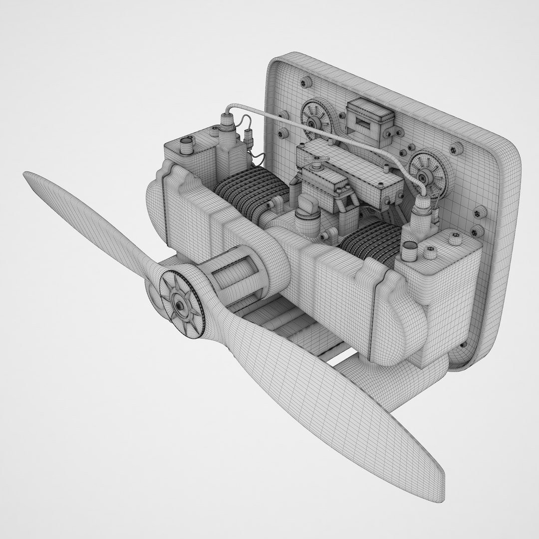 3D Model Large Commercial Drone Engine 01 - TurboSquid 2393229