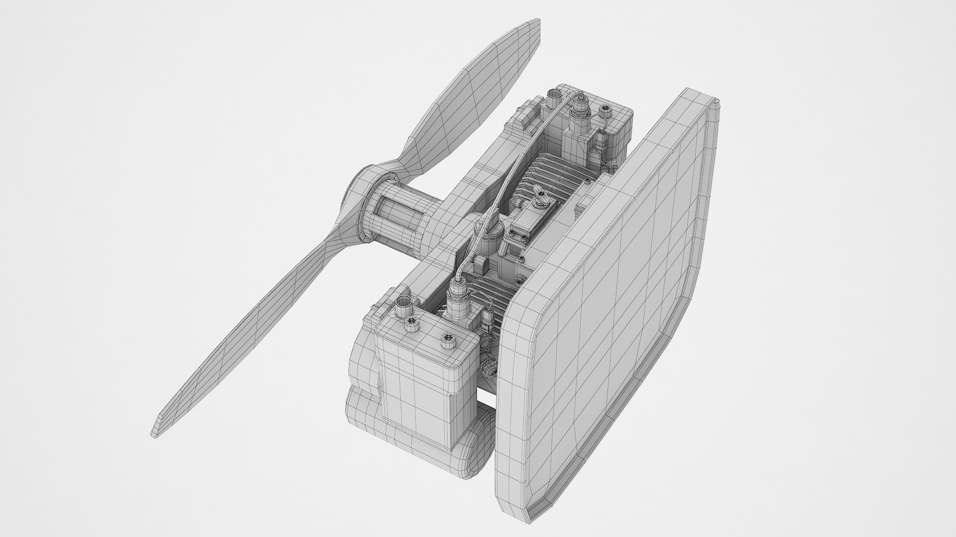 3D Model Large Commercial Drone Engine 01 - TurboSquid 2393229