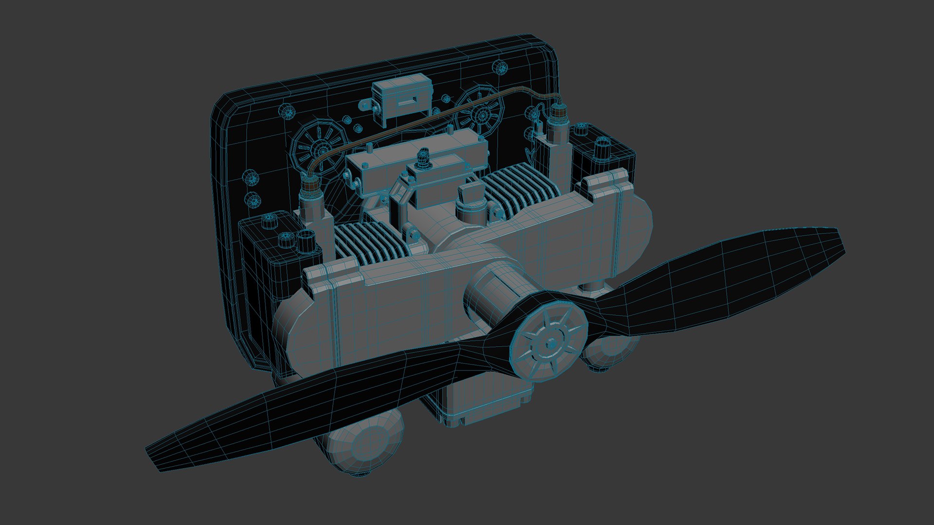 3D Model Large Commercial Drone Engine 01 - TurboSquid 2393229