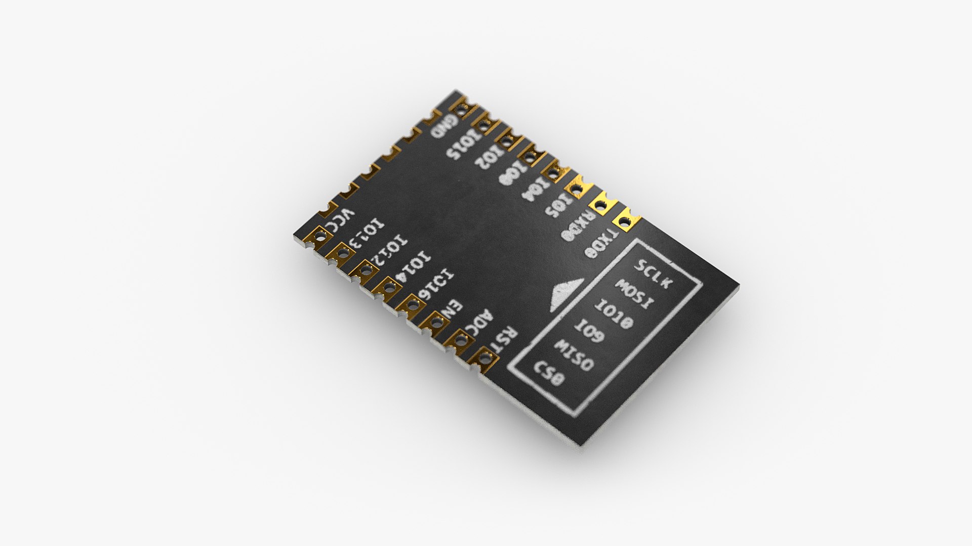 3D Esp12 Microcontroller Electronics Model - TurboSquid 1621365
