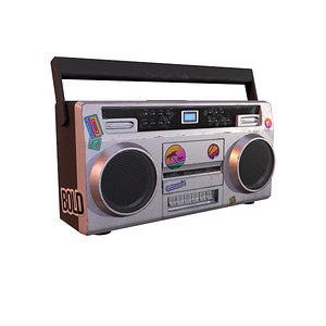 Low-poly Boombox