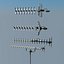 TV aerials collection Yagi