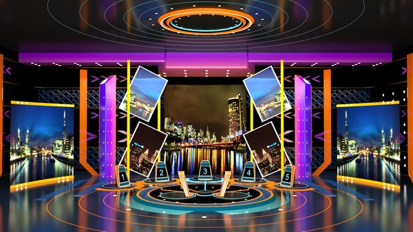 3D 3D model Tv Studio Design model