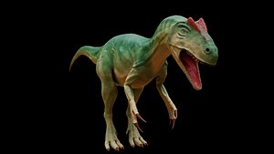 high-poly allosaurus 3D model