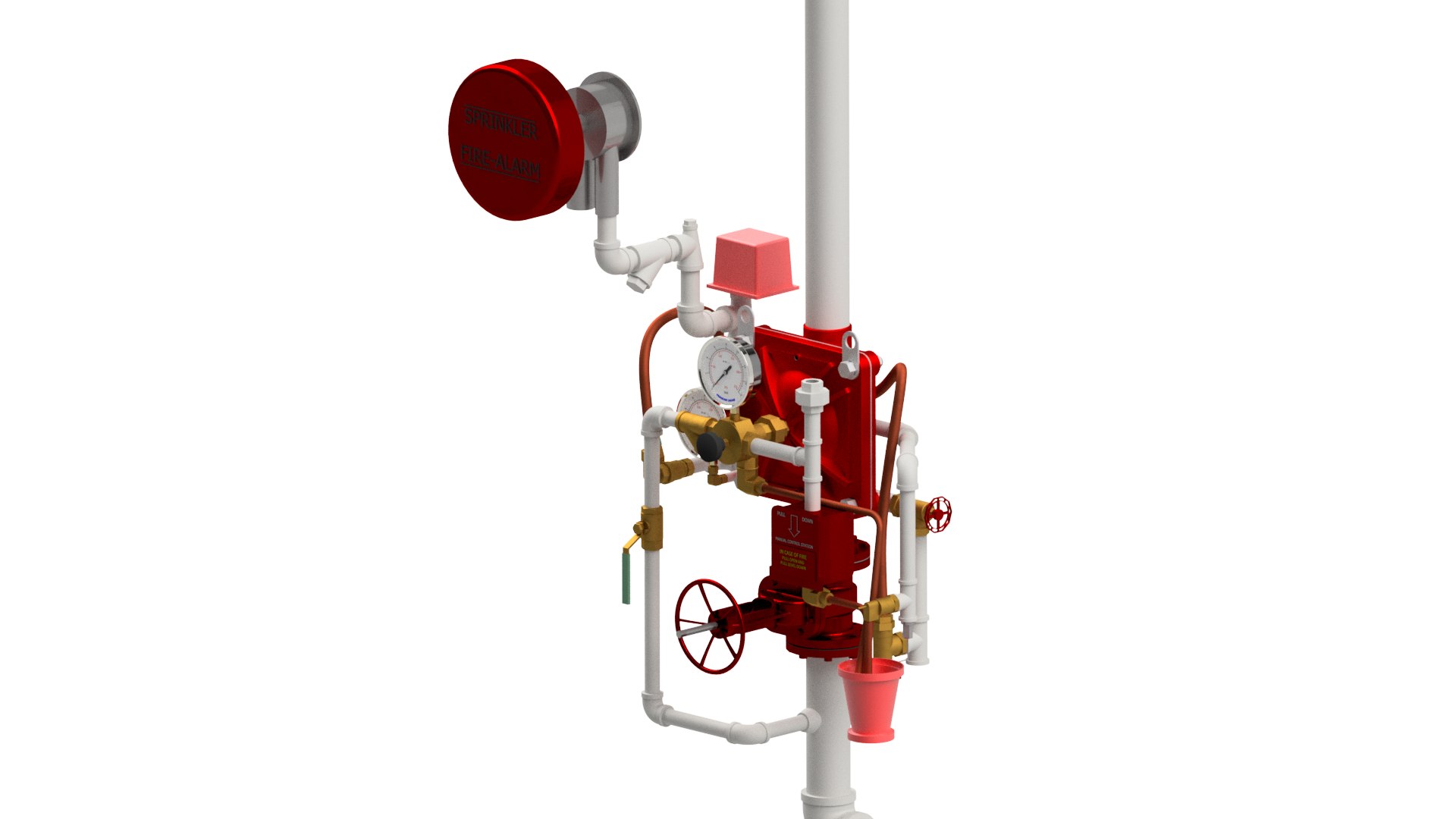 Deluge Valve With Trimming 3D Model TurboSquid 1871430