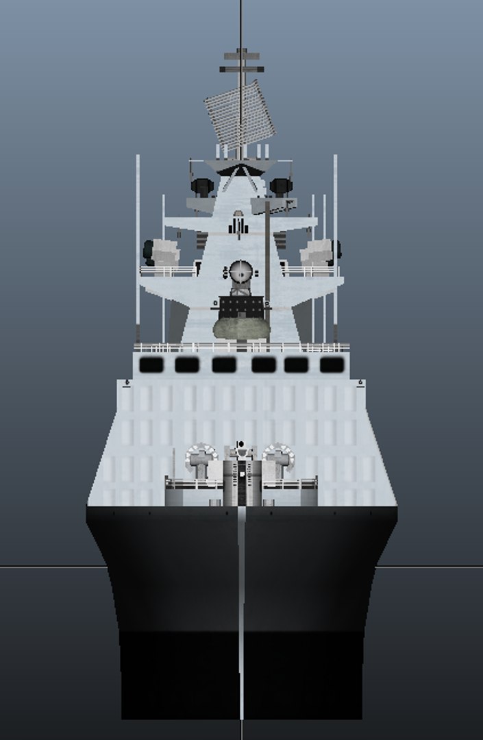 Shivalik Indian Navy Frigate Ship 3d Obj