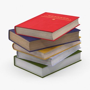 textbooks design 3d model