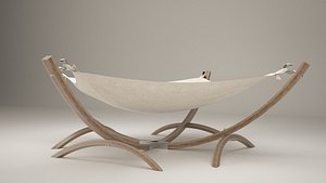 3D realistic modern hammock model
