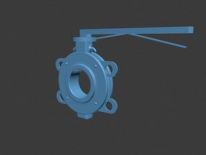 3ds butterfly valve
