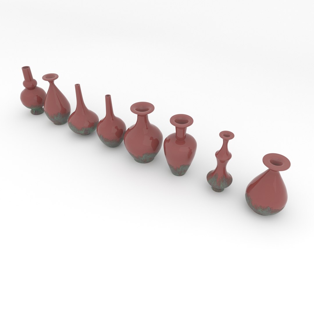 3D Set of Vases model - TurboSquid 1716549