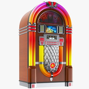Detailed Jukebox Wooden