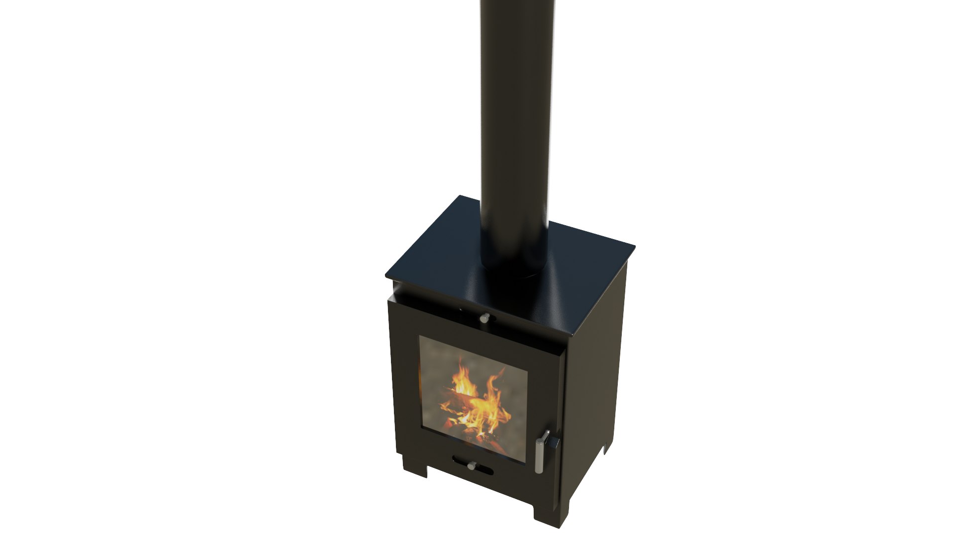 Fire Stove With Chimney 3D Model - TurboSquid 1927842