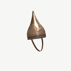 Ancient Helmet Neossyrian 3D Model Game Ready PBR Low Poly model