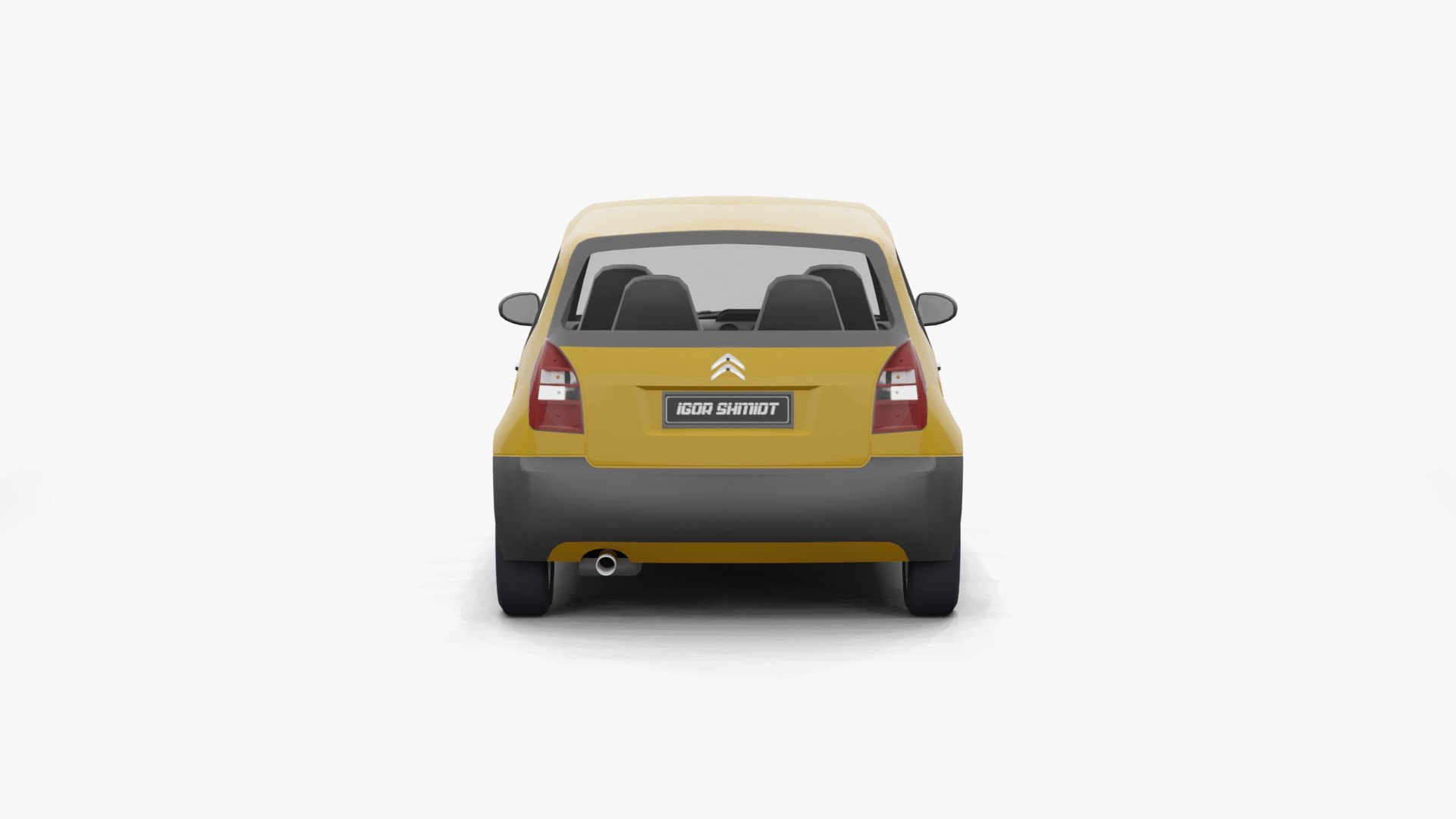 Citroen C2 2004 Lowpoly 3D Model - TurboSquid 1964528