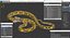 Yellow Python Snake Attack Pose