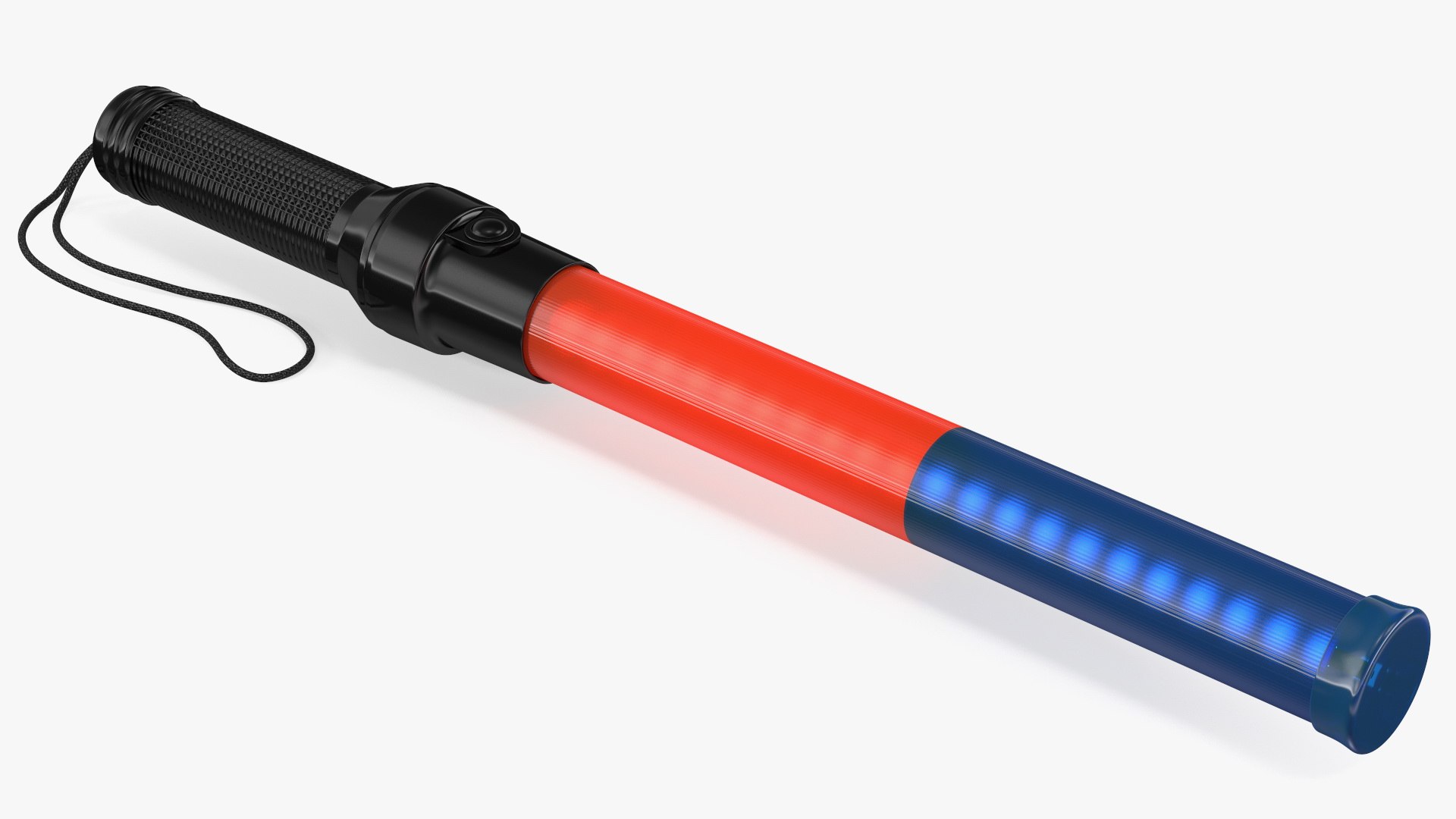 Traffic Control LED Light Wand switched On 3D model preview