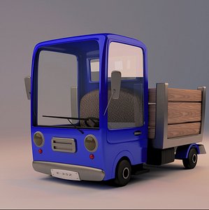 3D truck cartoon