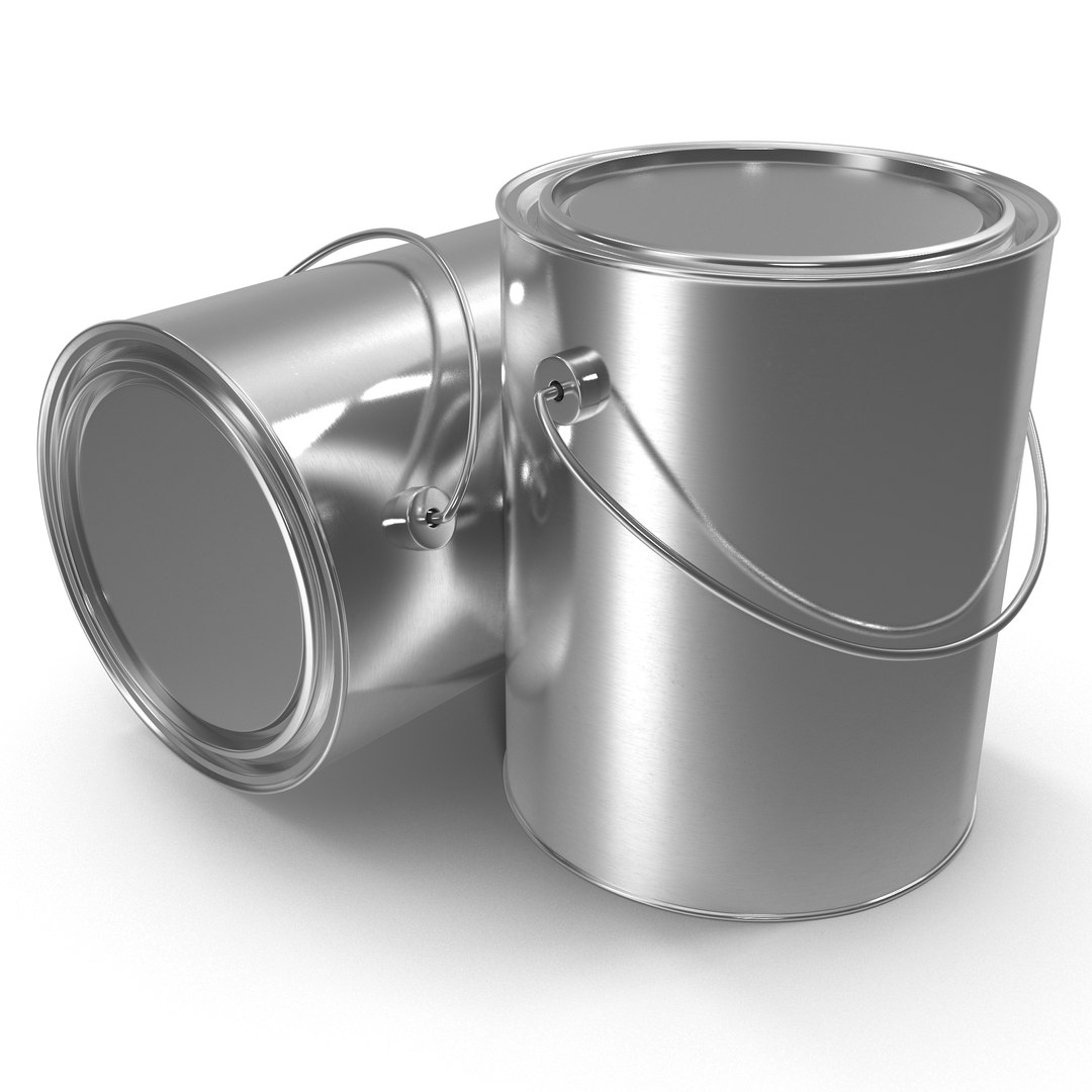 Closed Paint Can 3D model preview