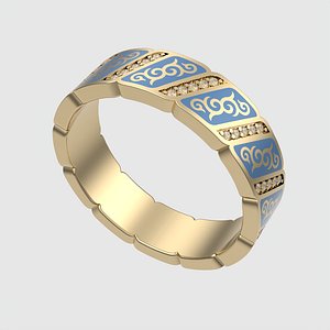 Bold Geometric Groove Ring JDBCo