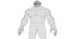 Kostenloses Marvel Abomination 3D-Modell, vollständig strukturiert