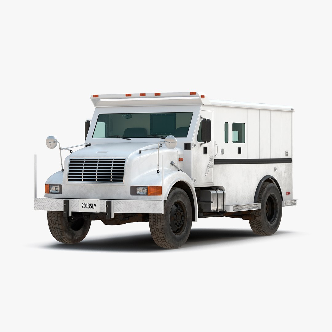 Bank Armored Car 3D Model preview