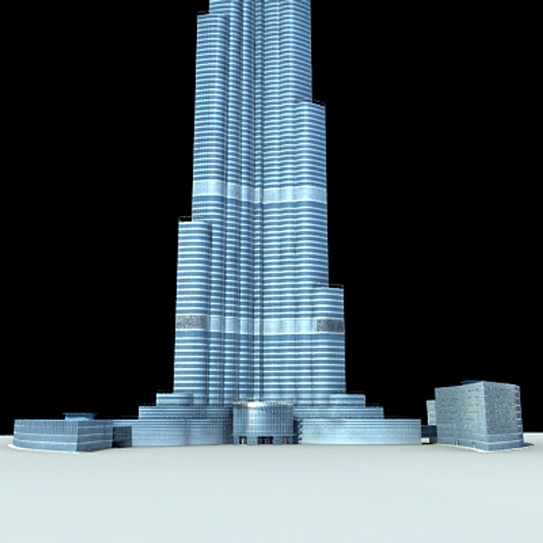 3d dubai tower skyscraper model