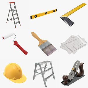 3D model Construction tools and accessories PBR