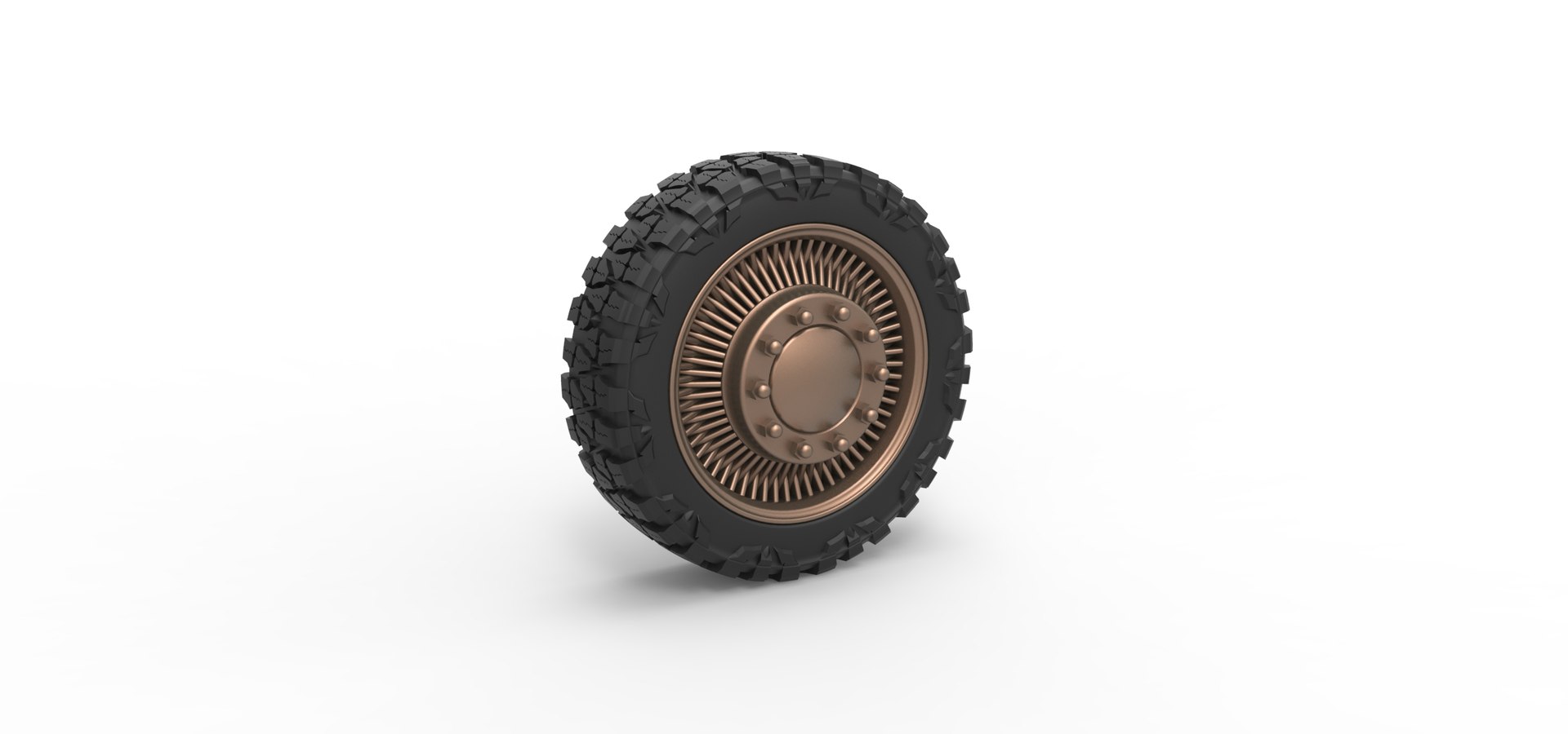 Diecast Front wire semi wheel for pickup Scale 1 to 25 3D - TurboSquid ...
