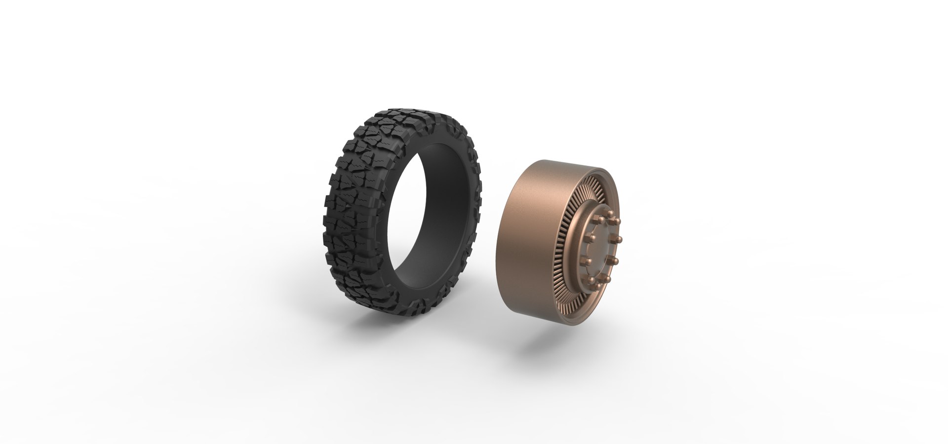 Diecast Front wire semi wheel for pickup Scale 1 to 25 3D - TurboSquid ...