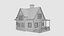 美式小屋-联排别墅模型