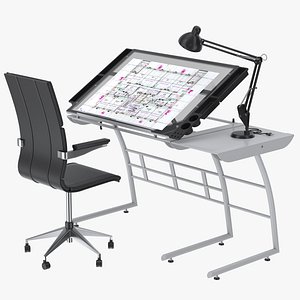 Drawing Table with Office Chair