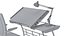 Drawing Table with Office Chair