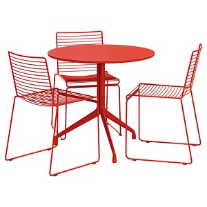 Hay dining set hee chair-AAC table 3D
