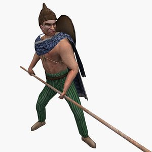 Low-poly Pikeman