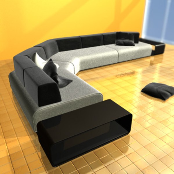 c4d classic sofa